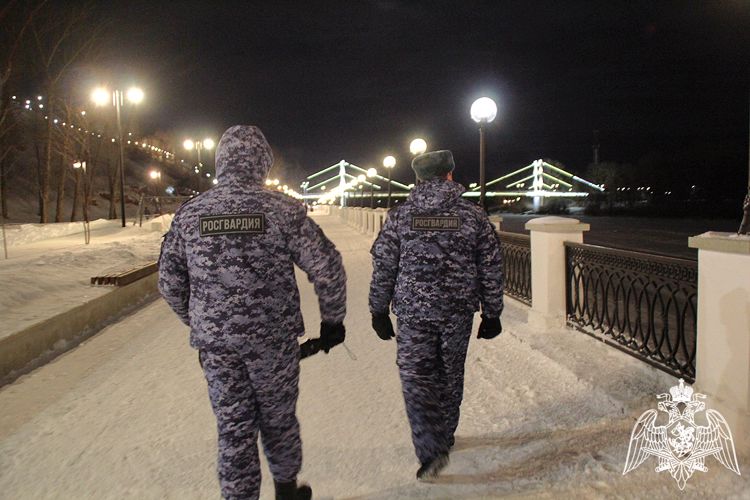 В Оренбуржье сотрудники и военнослужащие Росгвардии обеспечили безопасность граждан в крещенскую ночь