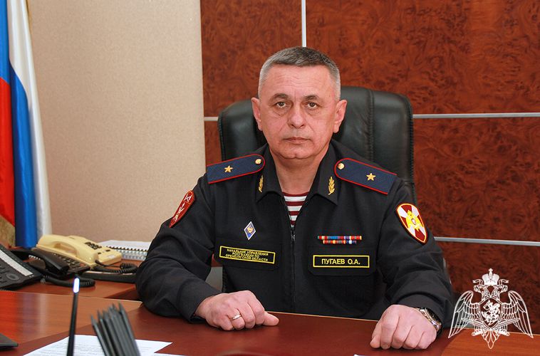 Поздравление Начальника Управления Росгвардии по Оренбургской области генерал-майора полиции Олега Алексеевича Пугаева с Днем войск национальной гвардии Российской Федерации