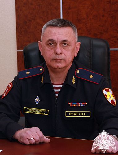 Поздравление начальника Управления Росгвардии по Оренбургской области генерал-майора полиции Олега Пугаева с Международным женским днем 8 марта