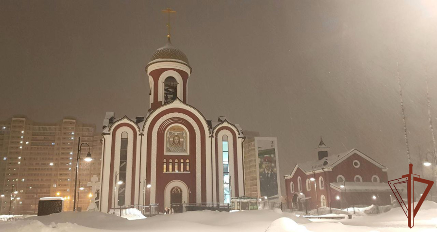 В ГЛАВНОМ ХРАМЕ РОСГВАРДИИ СОСТОЯЛОСЬ КРЕЩЕНСКОЕ БОГОСЛУЖЕНИЕ