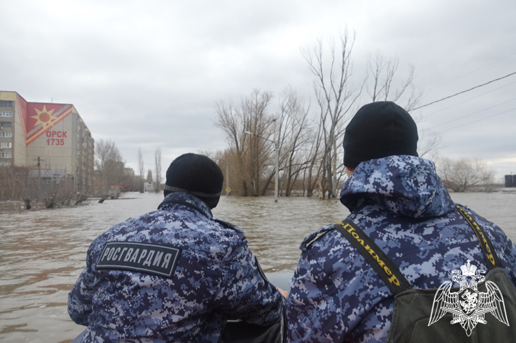 Росгвардейцы спасли 13 человек из зоны затопления в Орске (ВИДЕО)