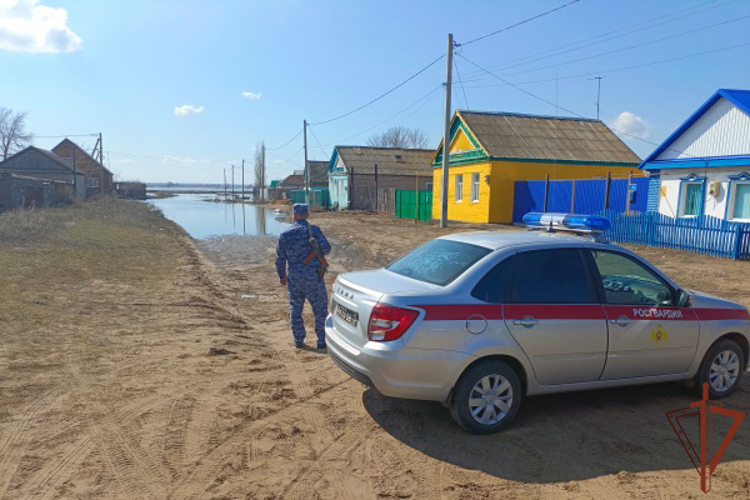 Росгвардейцы помогают пострадавшим от паводка в Оренбургской области
