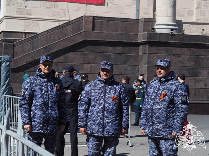 В Оренбургской области росгвардейцы приняли участие в праздновании Дня Победы