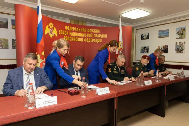 В РОСГВАРДИИ В ПРЕДДВЕРИИ 100-ЛЕТИЯ ДИВИЗИИ ИМЕНИ Ф.Э. ДЗЕРЖИНСКОГО СОСТОЯЛОСЬ ТОРЖЕСТВЕННОЕ ГАШЕНИЕ ПОЧТОВЫХ МАРОК