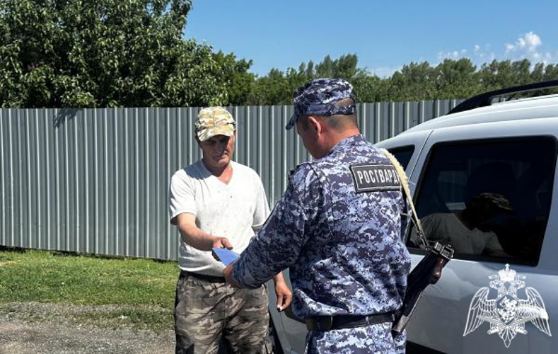 Росгвардейцы в Саракташском районе приняли участие в профилактической акции «Безопасный отпуск»