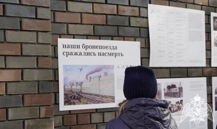 В Оренбурге учащиеся кадетских классов Росгвардии посетили выставочный комплекс «Салют, Победа!»