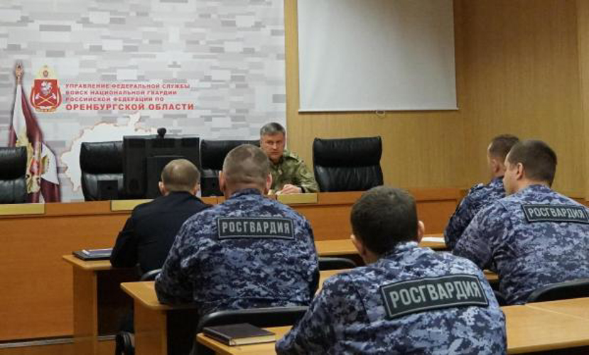 В Оренбурге росгвардейцы приняли участие в пожарно-тактическом занятии
