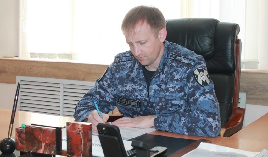 Заместитель начальника Управления вневедомственной охраны Росгвардии проведет прямую линию с гражданами по вопросу трудоустройства на службу  и поступления в ведомственные институты 