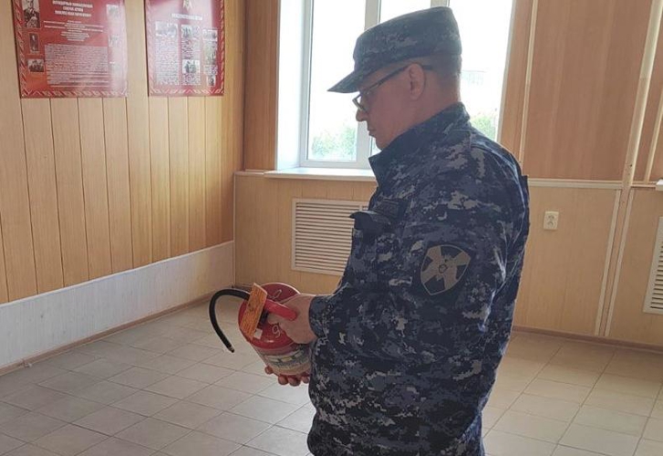 В орском филиале вневедомственной охраны Росгвардии прошли межведомственные пожарно-тактические занятия