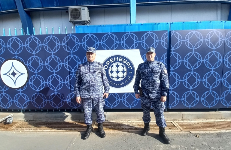В Оренбурге росгвардейцы обеспечили безопасность матча Чемпионата России по футболу