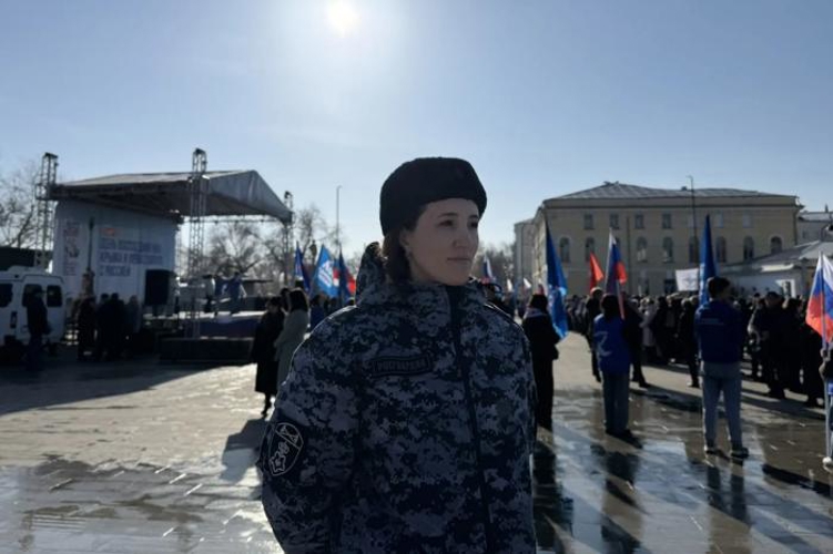 В Оренбурге росгвардейцы обеспечили безопасность на концерте, посвящённом  воссоединению Крыма и Севастополя с Россией