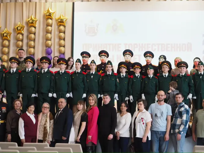 В Оренбургской области состоялась торжественная церемония посвящения в кадеты