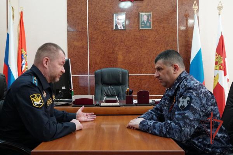 Начальник Управления Росгвардии по Оренбургской области провел рабочую встречу с руководителем  Главного управления Федеральной службы судебных приставов по Оренбургской области