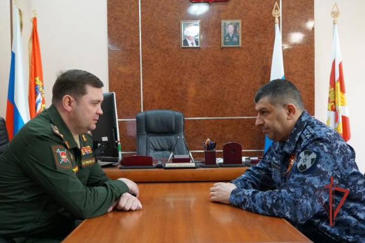 Начальник территориального Управления Росгвардии встретился с военным комендантом военной комендатуры города Оренбурга