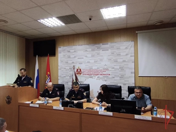 В Управлении Росгвардии по Оренбургской области состоялось заседание оперативного штаба 